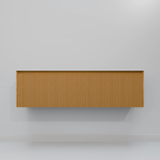 Тумба под раковину подвесная Elizabeth 140 Белый дуб  AEL14W11D000