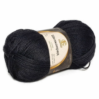 Пряжа Камтекс Шелкопряд, тон 003, черный, 100 гр, 300 м