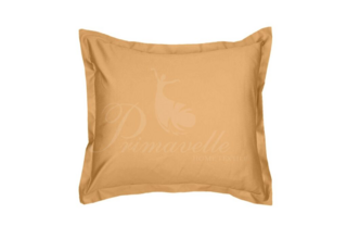 Наволочка из однотонного сатина с ушками бежевая, размер 52x74