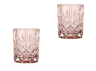 NOBLESSE - Набор низких стаканов 2 шт., розовый, 295мл h=102мм d=82мм