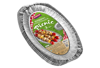 Поднос Avikomp фольгированный Пикник, 3шт