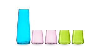 Набор для воды Krosno Авангард Деко 5 предметов, кувшин 1 л, стакан 380 мл 4 шт, стекло