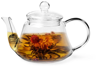 9448 FISSMAN Чайник заварочный 800мл со стальным фильтром (стекло)