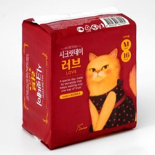 Ультратонкие дышащие гигиенические прокладки Secret Day, 16 шт, 24,5 см