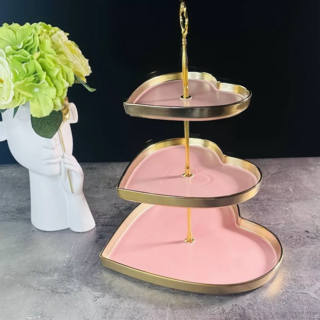 Трёхъярусная этажерка Lenardi Multicolor, фарфор, в подарочной упаковке, арт. 122-047