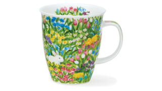 Кружка Dunoon Кролик в цветах Невис 480 мл, фарфор костяной