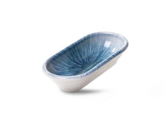 3960 FISSMAN Блюдо овальное NAPOLI 14 см/100 мл, цвет зеленый (фарфор)