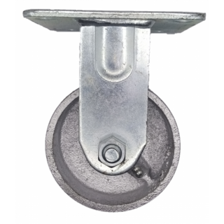 Колесо чугунное 100 мм термостойкое не поворотное FCDss 42