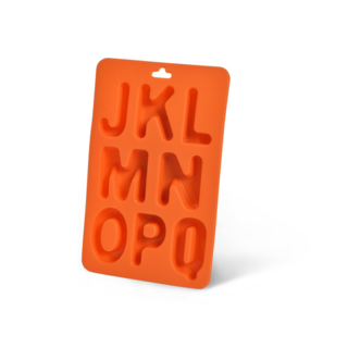 7219 FISSMAN Форма для льда - буквы английского алфавита от J до Q (силикон)