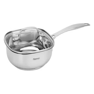 5540 FISSMAN Ковш EXCLUSIVE PRO 16x8см / 1,5л с крышкой (нерж.сталь)