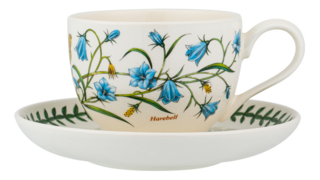 Чашка чайная с блюдцем Portmeirion Ботанический сад Колокольчик 280 мл