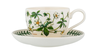 Чашка чайная с блюдцем Portmeirion Ботанический сад Лапчатка 280 мл