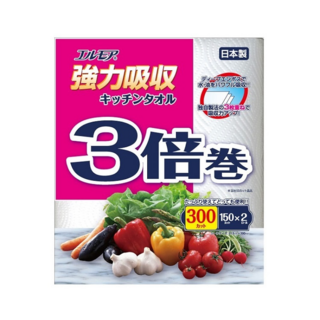 172449 "Kami Shodji" "ELLEMOI" Бумажные полотенца для кухни 150 отрезков (2 рулона) 1/24