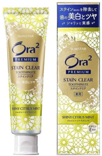 Отбеливающая зубная паста Sunstar Ora2 премиум, с цитрусово-мятным вкусом, 100 г