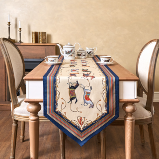 ДОРОЖКА НА СТОЛ "PASSAGE", 45Х145СМ, БЕЖЕВЫЙ, 100% ХЛОПОК,ТВИЛ