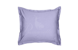 Наволочка из однотонного сатина с ушками лаванда, размер 52x74