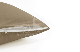 Наволочка хлопковая светло-коричневая, размер 52x74