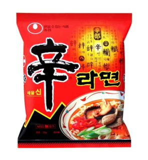 Лапша быстрого приготовления Nongshim со вкусом острой говядины, 120г