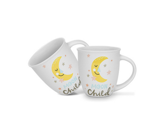 3718 FISSMAN Набор из 2-х кружек 380 мл MOON CHILD (фарфор)