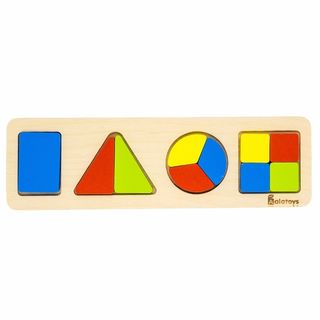 Пазлы Дроби - фигуры, развивающая игрушка для детей, арт. ДР1003