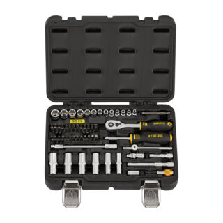 Универсальный набор инструментов BERGER 55 предметов ¼” «ИКИНГ» BG055-14