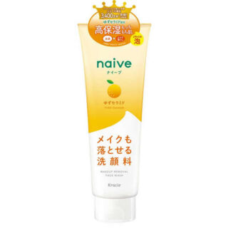 607492 Kracie "Naive"  Пенка для умывания и снятия макияжа с церамидами юдзу 200гр 1/36