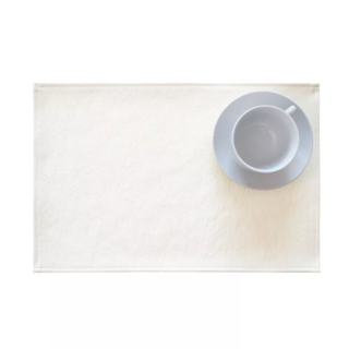 MON011017 Cloud white подстановочная салфетка из экокожи прямоугольная 45х30см