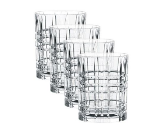 NACHTMANN SQUARE - Набор стаканов для виски 4 шт 345 мл бессвинцовый хрусталь