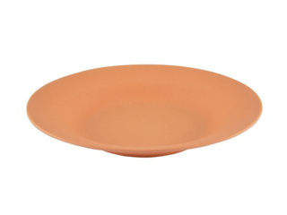 8997 FISSMAN Тарелка 23x3,6см Глубокая, цвет Оранжевый (бамбуковое волокно)