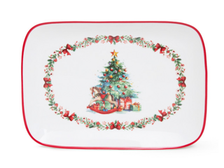 14194 FISSMAN Блюдо NEW YEAR прямоугольное 33х23,5см (фарфор)