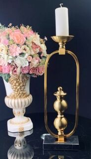 Подсвечник Lenardi Пилон 46 см, металл, камень, арт. 299-176