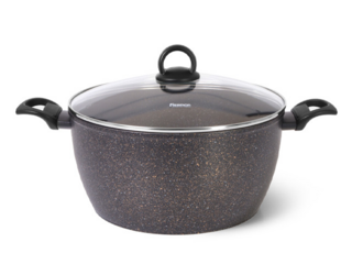 14331 FISSMAN Кастрюля MAGNA 30x15см / 9,15л со стеклянной крышкой (алюминий)