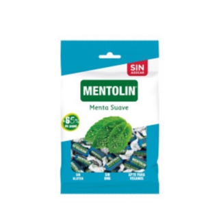 Леденцы без сахара со вкусом мяты с подсластителем MENTOLIN MENTA SUAVE, 100 гр