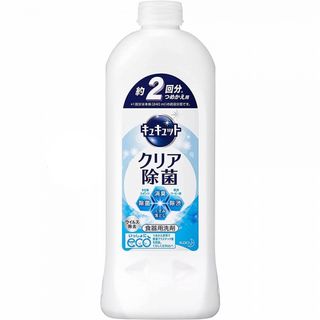 Жидкость для мытья посуды и кухонных раковин KAO CuCute с лимонной кислотой, от стойких загрязнений, аромат лимона, флакон с крышкой, 385 мл