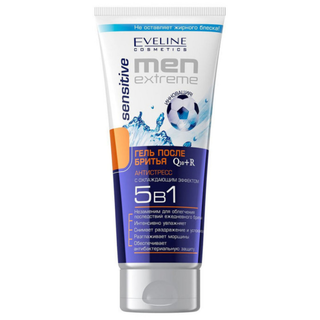 EVELINE MEN EXTREME Sensitive Q10+R Гель после бритья 5в1, 200 мл