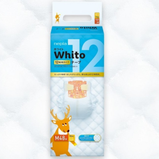 527703 "Whito" Детские подгузники (для девочек и мальчиков) 48 шт., 6-11 кг (М) 12 часов 1/4