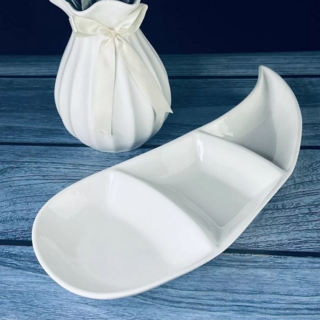 Менажница Lenardi, серия BIANCO, 41 см, в подарочной упаковке, фарфор, арт.118-065