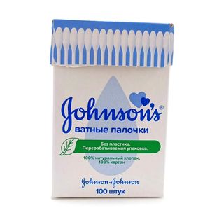 Палочки ватные JOHNSON'S (Джонсон Бейби), 100 шт