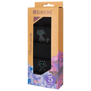 Набор женских носков Черные (5 пар)  размер.36-37