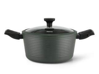 14382 FISSMAN Кастрюля BRILLIANT 24x12см / 4,5л со съемными ручками (алюминий)