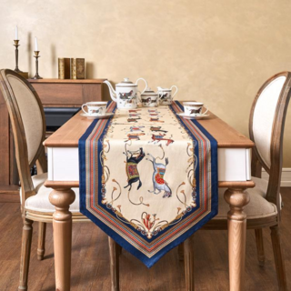 ДОРОЖКА НА СТОЛ "PASSAGE", 45Х215СМ, БЕЖЕВЫЙ, 100% ХЛОПОК,ТВИЛ