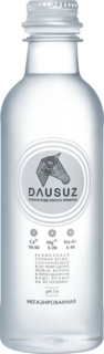 Вода минеральная Dausuz природная питьевая столовая негазированная 0,33 л, ПЭТ, 20 шт/уп