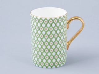 Бокал 400 мл Императорский фарфоровый завод форма Идиллия рисунок Лайм 1