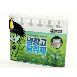 006440 "Sandokkaebi"Ароматизатор-освежитель для холодильника «ODOR FRI» (зеленый чай) 200 г, для холодильников небольшого объёма 1/24