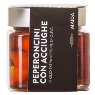 Острый перец MAIDA с анчоусами в оливковом масле первого холодного отжима, 190гр