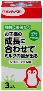 993140 "Chu Chu Baby" Сменная мягкая силиконовая соска для бутылочки (с узким горлышком, мягкая) 3шт. 1/100