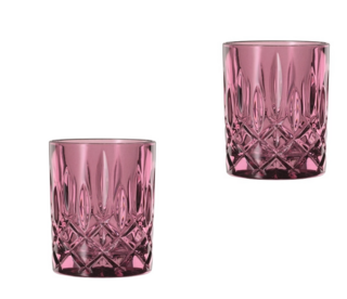 NOBLESSE - Набор низких стаканов 2 шт., малиновый, 295мл h=102мм d=82мм