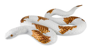 Фигурка Lladro Змея 62х36х9 см, фарфор, белая