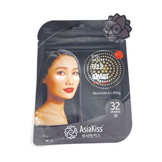 Патчи для области под глазами AsiaKiss питательные с экстрактом икры и золотом , 32 шт.