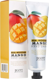 Крем для рук Jigott Real Moisture Mango Hand Cream Увлажняющий с экстрактом манго, 100 мл